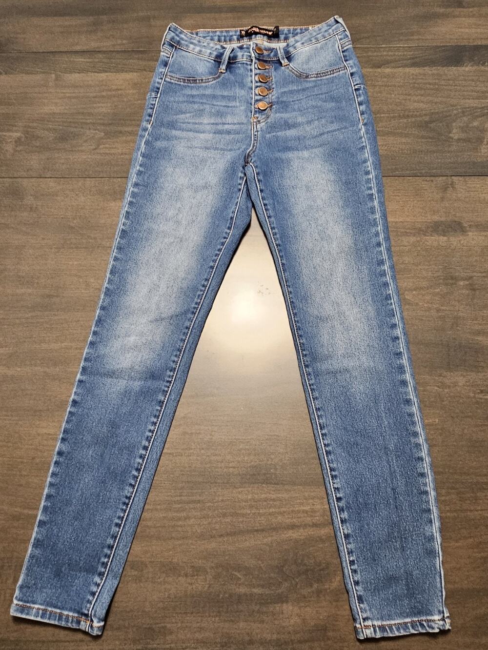 Women's Dollhouse Button Fly Size 5/6 Medium Wash Jeans